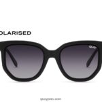 carrera de cafe 666Z8T600 negro/humo polarizado hombres Quay
