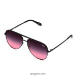 clave alta 666Z8T173 desvanecimiento rosa negro/negro hombres Quay - Imagen 2
