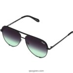 clave alta 666Z8T19 desvanecimiento negro/menta negra mujer Quay - Imagen 2