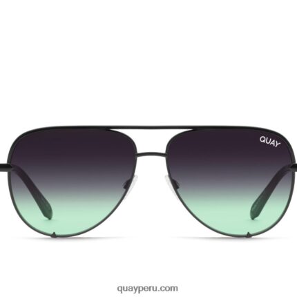 clave alta 666Z8T811 menta negra/negra se desvanece mujer Quay