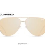 clave alta 666Z8T919 oro/oro polarizado hombres Quay