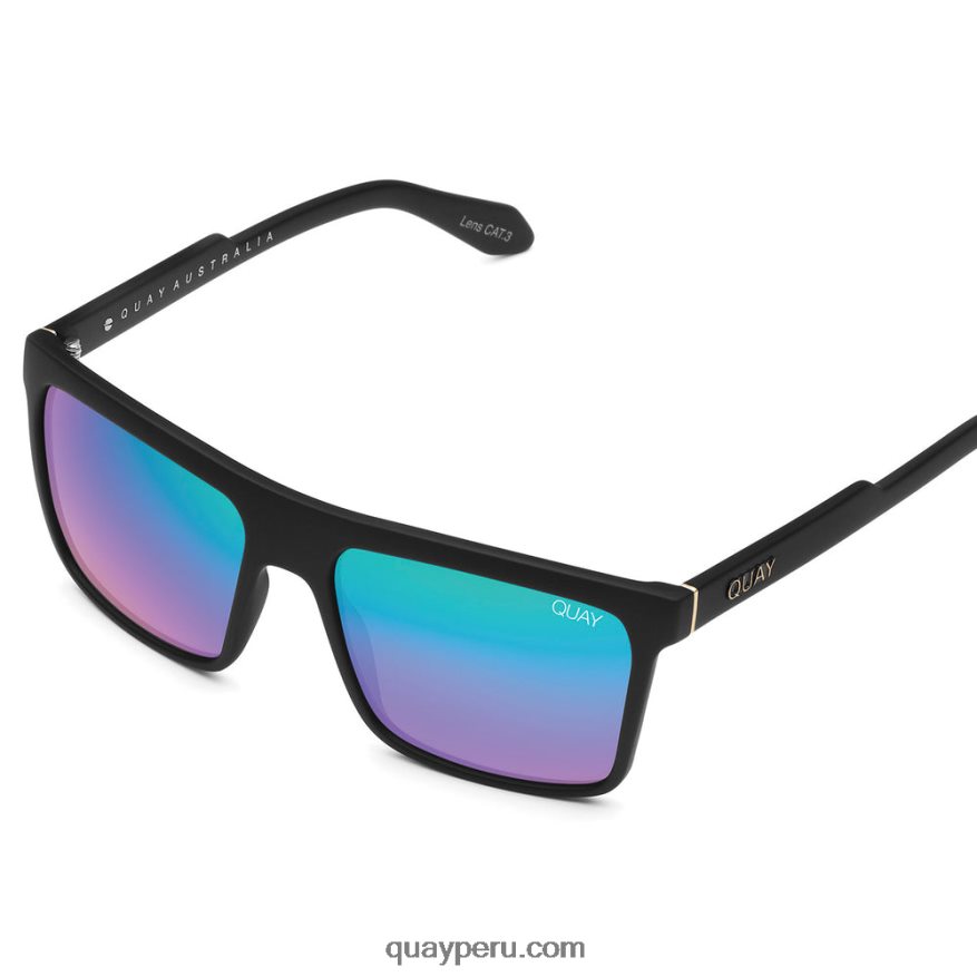 déjalo correr 666Z8T123 negro mate/azul marino polarizado mujer Quay - Imagen 2