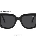 glacial 666Z8T837 negro/negro polarizado mujer Quay